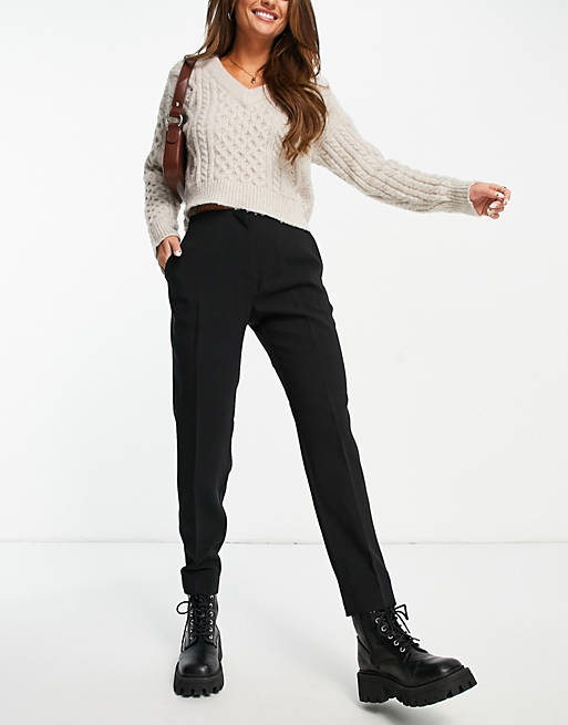 Trousers & Leggings Pimkie straight leg tailored trousers co-ord in black 