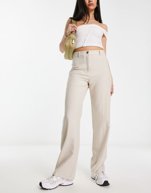 Pimkie straight leg trousers in beige