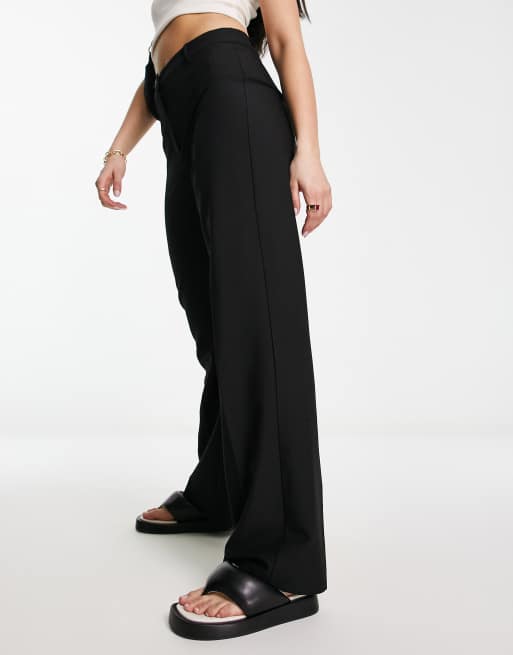 Pimkie straight leg trousers in black ASOS