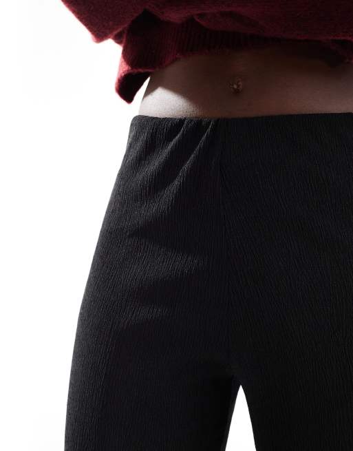 Pimkie – Strukturierte Leinenhose in Schwarz mit weitem Schnitt, 2 von 5