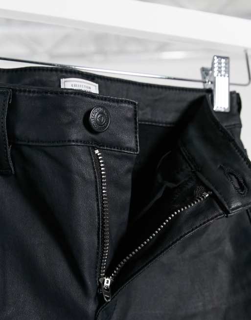 Pimkie – Svarta skinny jeans med beläggning, 3 av 4