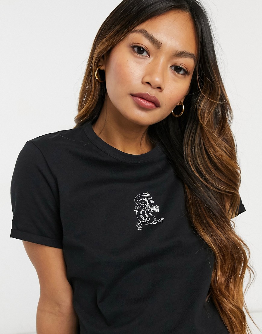 Pimkie - T-shirt met slangenprint in zwart