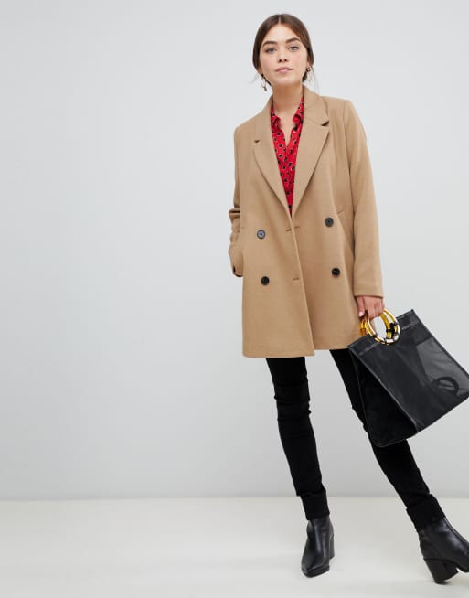 Pimkie tailored hotsell coat in camel