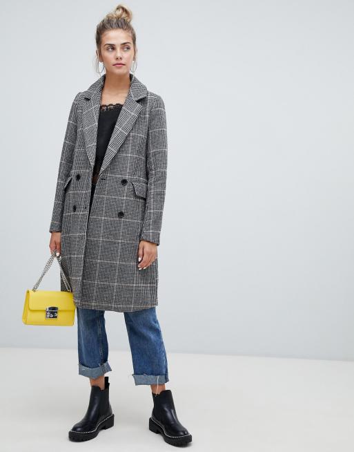 Pimkie check tailored on sale coat