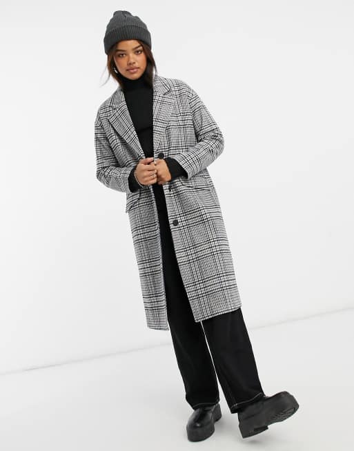 Pimkie check 2025 tailored coat