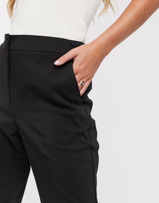 AllSaints Fran cuffed pants in black