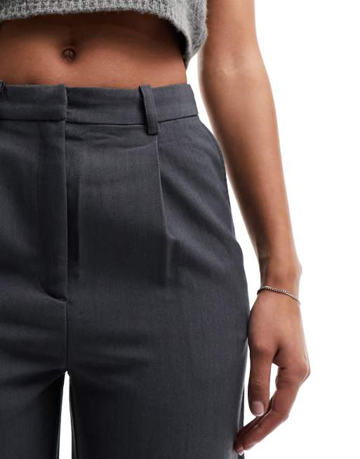 Pimkie tailored straight leg pants in grey, 4 of 5