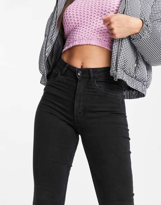 Pimkie Tall Jean skinny taille haute Noir ASOS