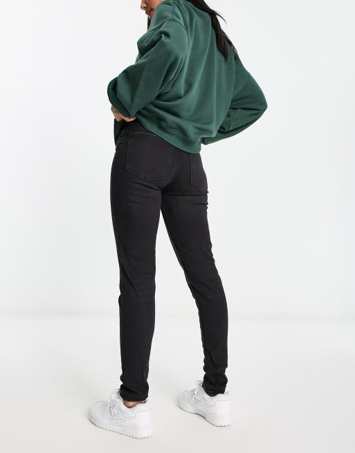 Pimkie Tall - Jeans skinny a vita alta neri, 2 di 5