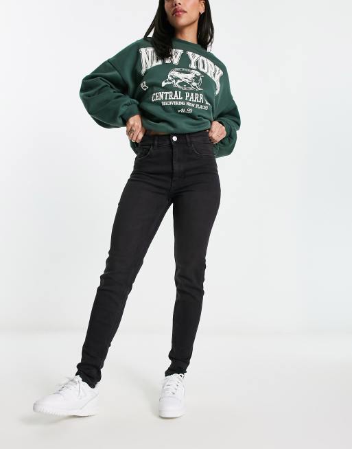 Pimkie Tall - Jeans skinny a vita alta neri, 4 di 5