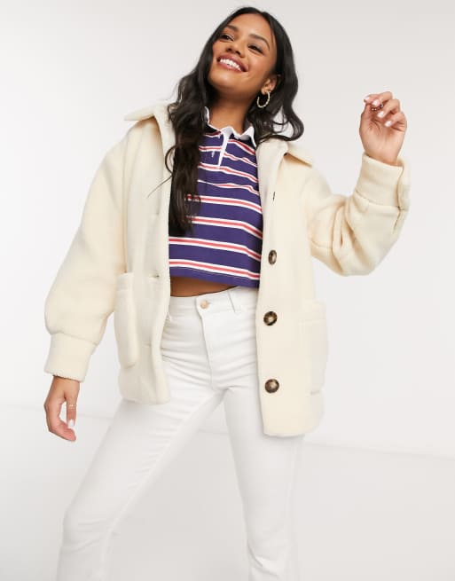 Teddy jacket best sale forever 21