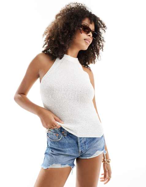 Pimkie - Top dos nageur en maille - Blanc - view 1