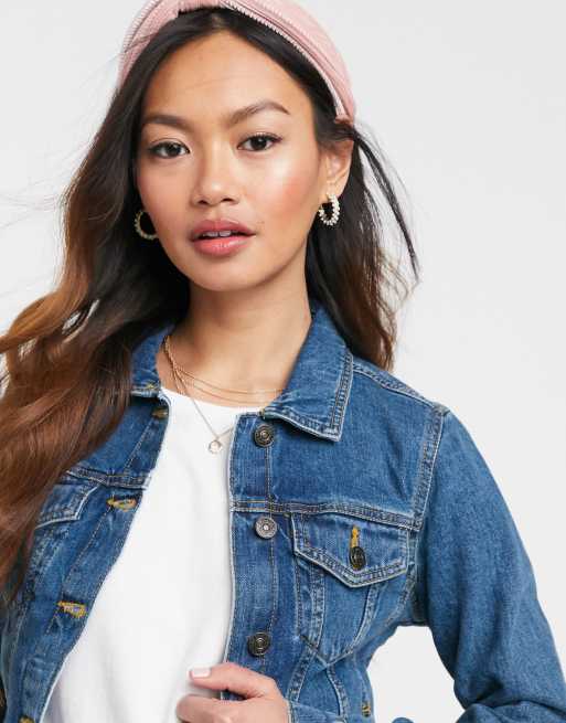 Veste en jean online noir pimkie