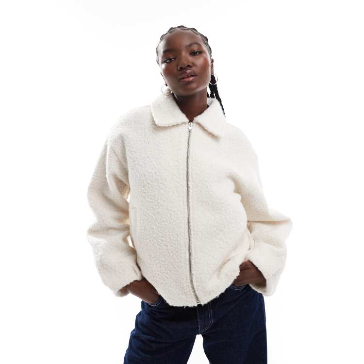 Veste Polaire Musto Femme - Crème, Taille 8, Fermeture éclair, Vintage, Outdoor