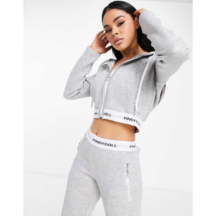 Pindydoll rhodes sweatpants and zip up hoodie tracksuit set in