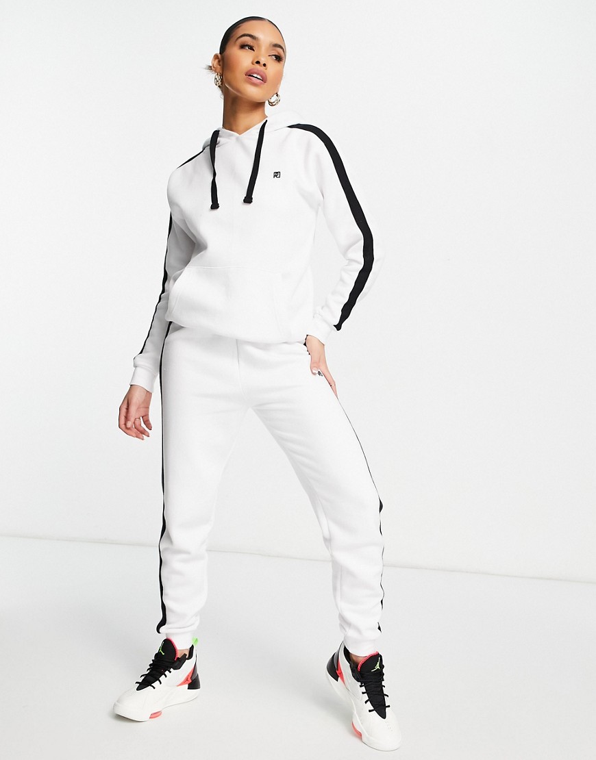 Pindydolls rei hoodie and sweatpants tracksuit set-White
