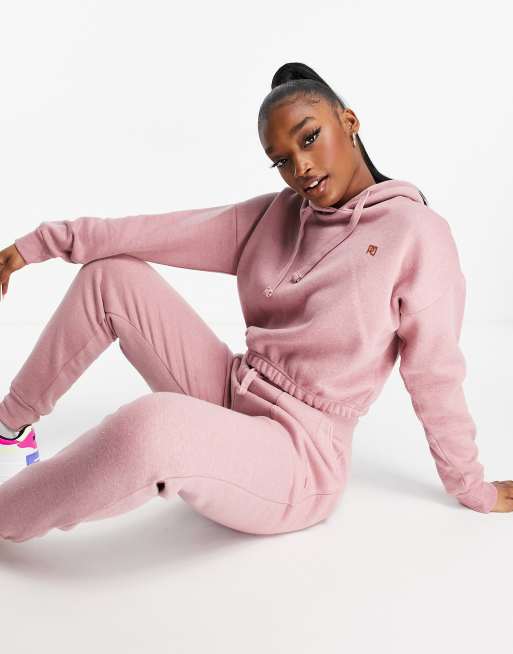 Pink nike best sale jogger set