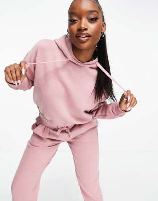 pink sweatshirt and sweatpants set