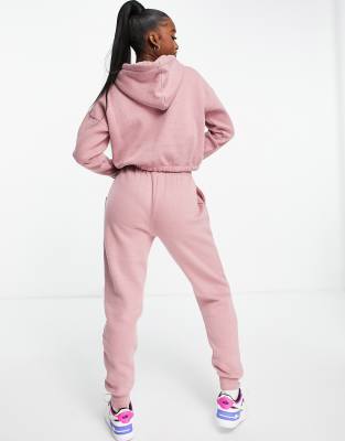 pink sweatshirt and sweatpants set