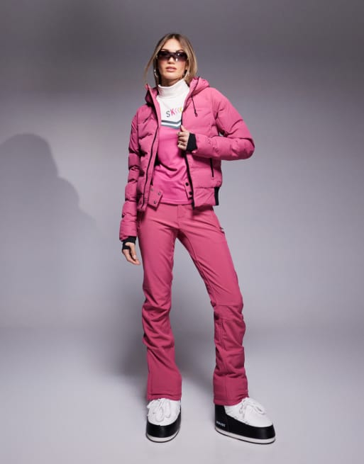 Pink ski set