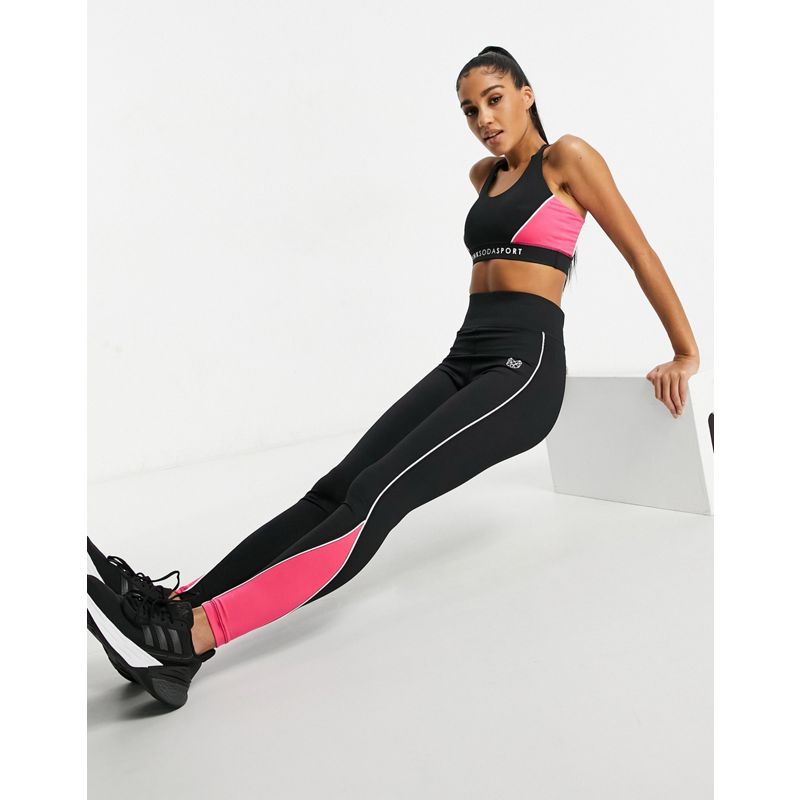 Donna Palestra e allenamento Pink Soda - Layna - Reggiseno sportivo con supporto medio, colore nero