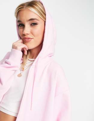 Pink Soda Legacy full zip hoodie in pink