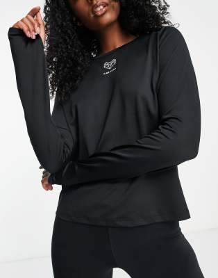 Pink Soda Pink Soda Medley long sleeve top in black