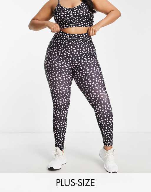 Love Moschino all over heart pattern leggings in pink