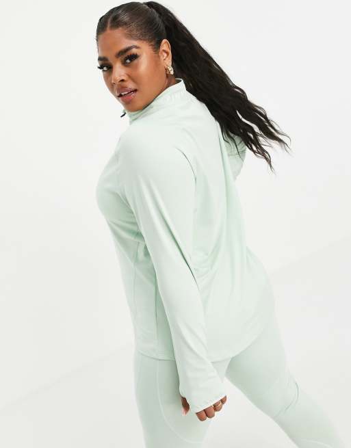 Pink Soda Plus - Vista - Top con zip corta menta, 2 di 4