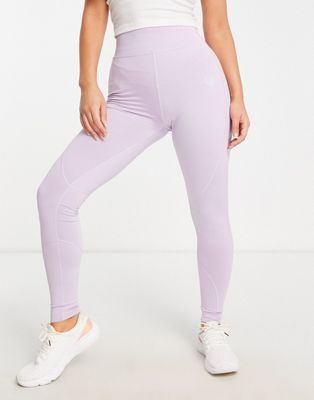 Pink Soda Rezi sports leggings in lilac