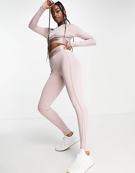 Trousers & Leggings Pink Soda Sport contour sculpting leggings in pink 