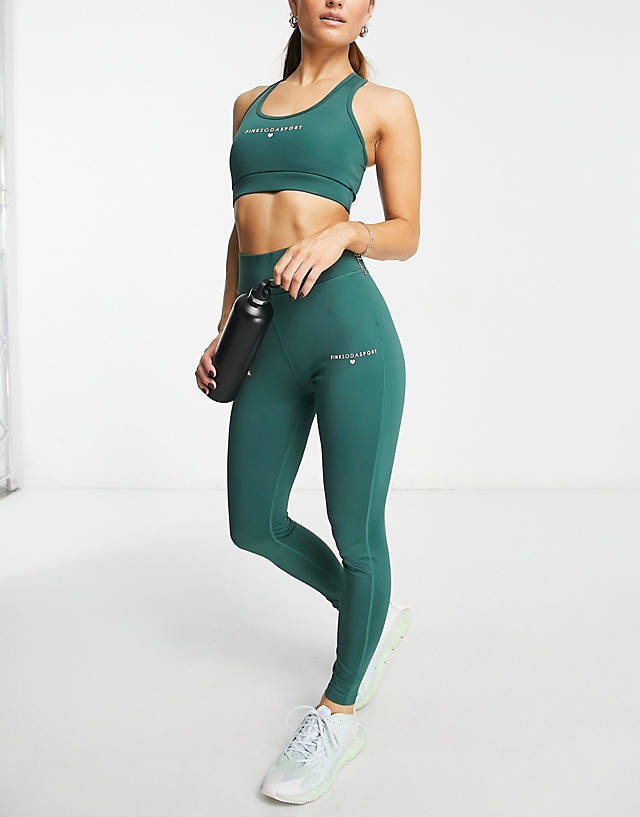 Pink Soda - sport essentials polyester blend leggings in green