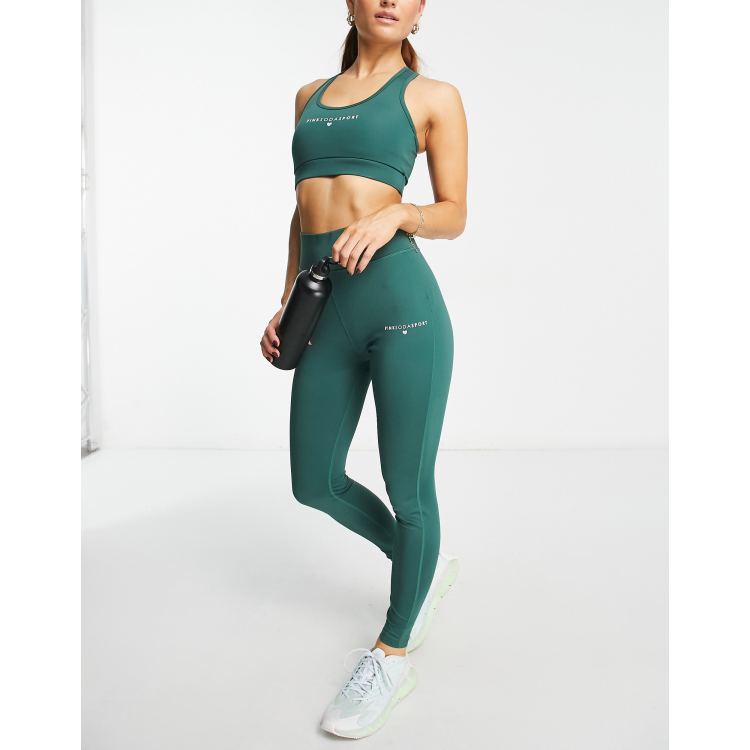 Pink Soda Sport Essentials polyester blend leggings in green