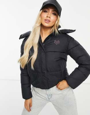 Pink soda padded jacket sale