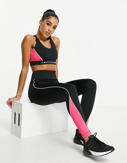 Pink Soda Sport – Layna – Leggings in Schwarz, 4 von 4
