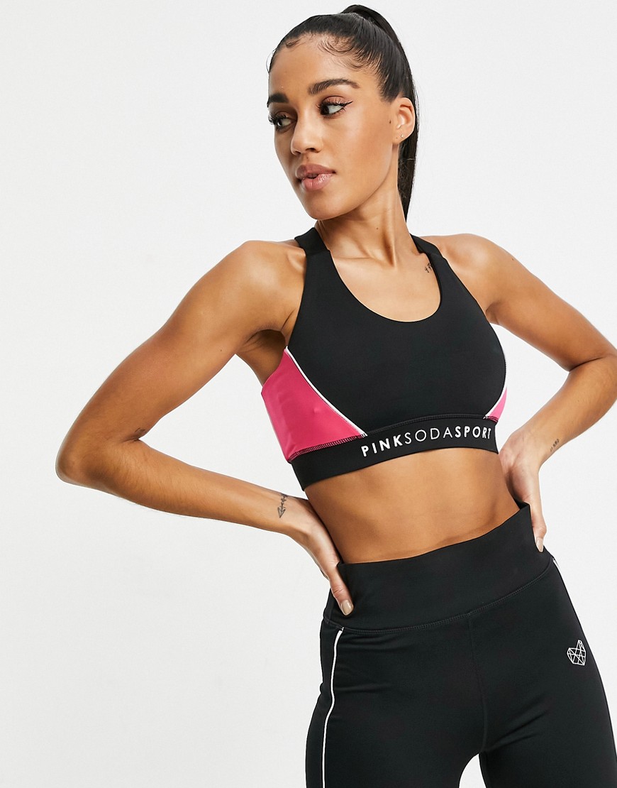 Pink Soda – Sport – Layna – Svart sportbehå med stöd för medelintensiv träning
