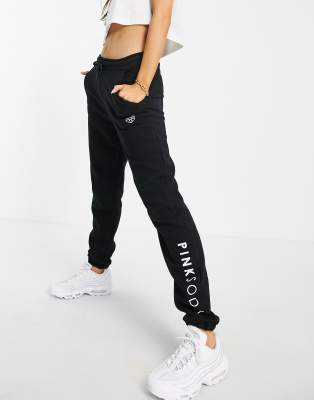 pink soda sport tape joggers