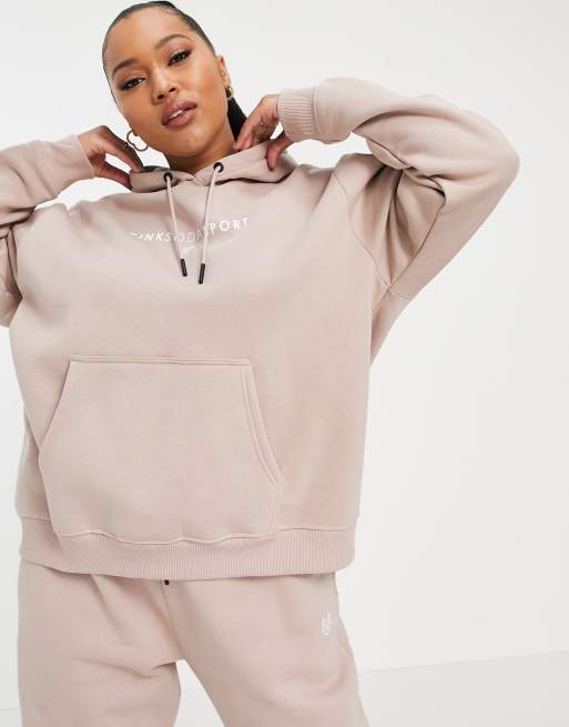 Pink Soda Sport Plus – Lyon – Kapuzenpullover in Beige | ASOS