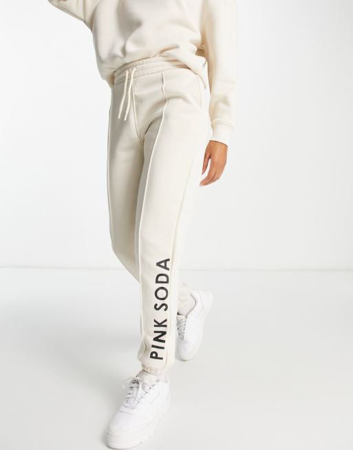 Pink Soda Sport Toluca sweatpants in stone