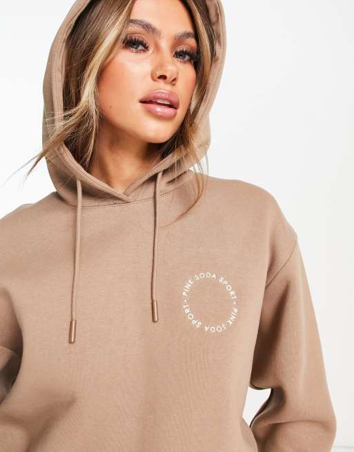 Pink Soda Sports Essential hoodie in camel | ASOS