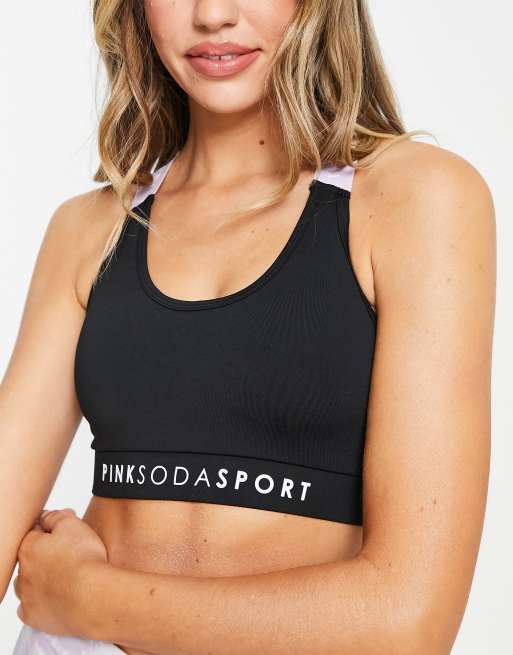 Puma mid-impact fit sports bra in purple