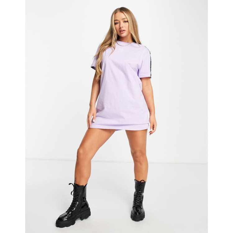 Pink Soda Vivid jersey dress in lilac ASOS