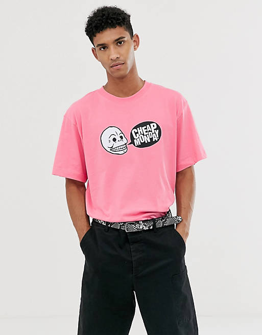 Pink t-shirt med Cheap | ASOS