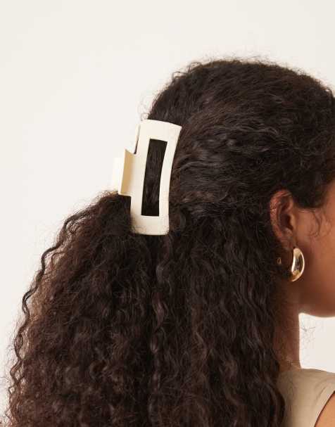 Pinza para el cabello color crema mate de DesignB London - view 1