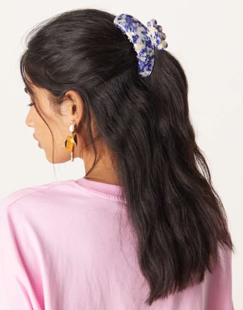 Pinza para el cabello grande azul Helle Valeria de Sui Ava - view 1