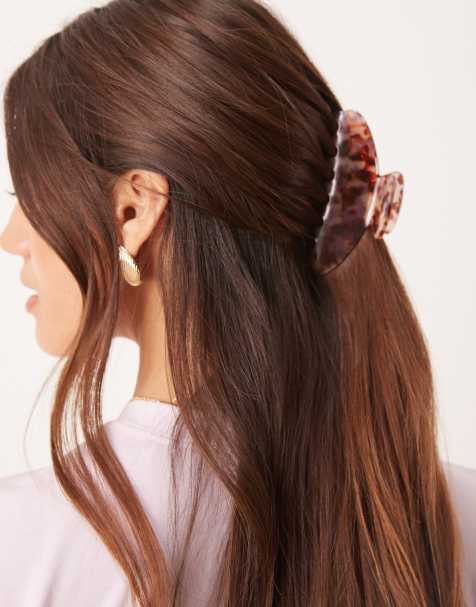 Pinza para el cabello grande rosa multicolor Ida de Sui Ava - view 1
