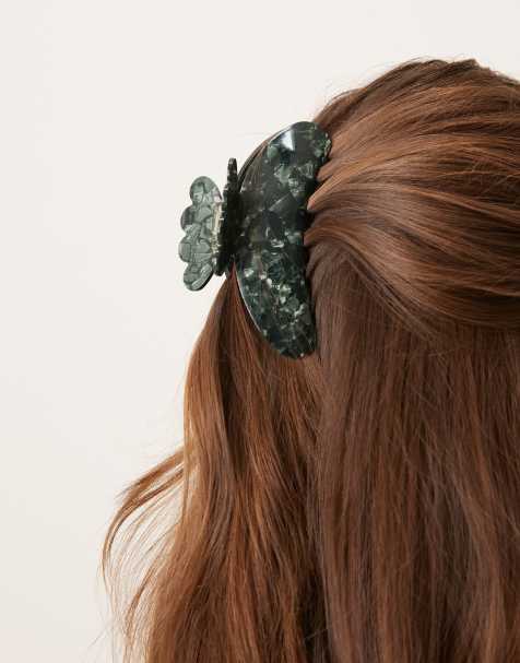 Pinza para el cabello grande verde bosque Helle de Sui Ava - view 1