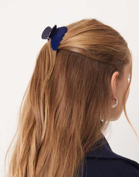 Pinza para el cabello pequeña azul medianoche clásica Ida de Sui Ava - view 1