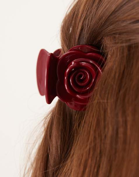 Pinza para el cabello pequeña burdeos Rosie de SUI AVA - view 1