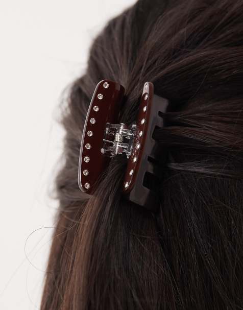 Pinza para el cabello pequeña marrón Fie Chocolate Fondant de Sui Ava - view 1